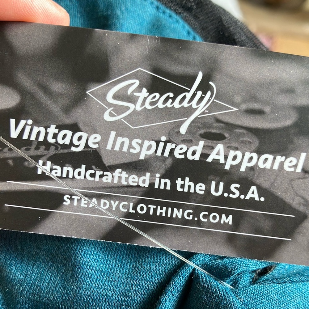 Steady Teal Vintage Inspired Apparel